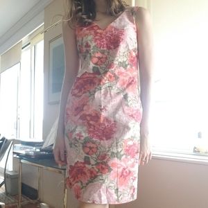 Talbots Cotton Dress with Beautiful Floral Pattern